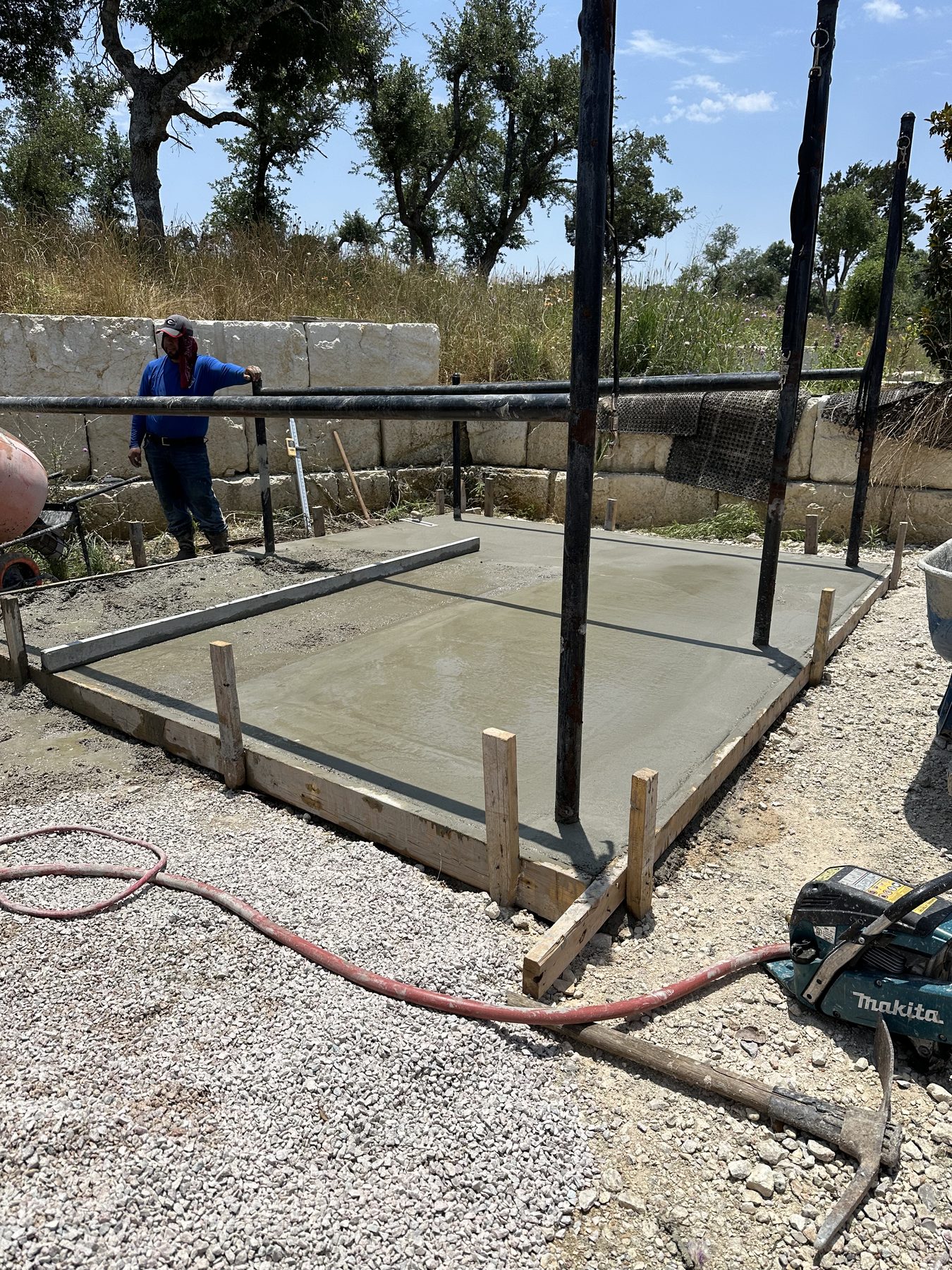 Forming a small pad
