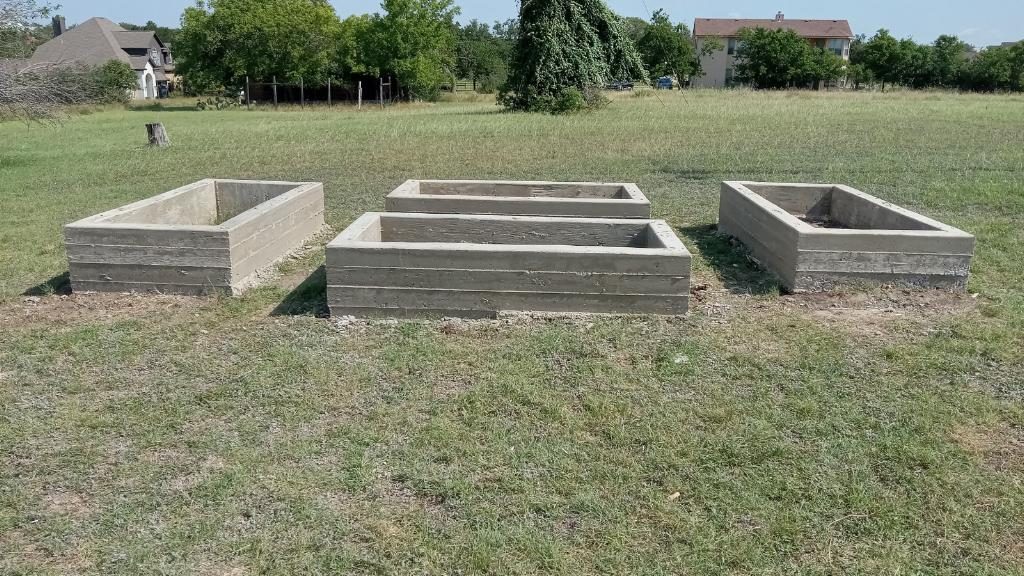 Pier footings poured for a raised home